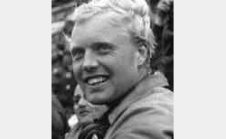 Mike Hawthorn at Le Mans in 1955. Image by Eileen Buckley.