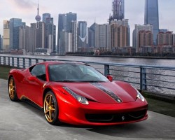 Ferrari damages Chinese monument. Image by Ferrari.