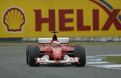 Rubens Barrichello fought back to 2nd place from last on the grid. Image by Shell. Click here for a larger image.