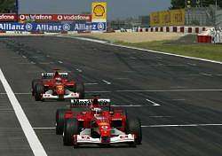 A Ferrari 1-2 formation finish must have frustrated the competition. Image by Shell. Click here for a larger image.