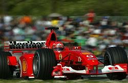Michael Schumaher gave the new Ferrari F2002 a second victory. Image by Ferrari. Click here for a larger image.