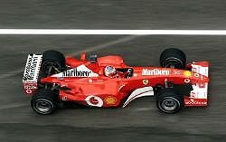 Rubens Barrichello took a deserved 2nd place. Image by Ferrari. Click here for a larger image.