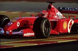 Michael Schumacher and Ferrari are strong favourites for the championships in 2002. Image by Ferrari. Click here for a larger image.