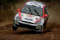 Colin McRae, Ford Focus WRC, 3rd place. Image by Ford. Click here for a larger image.