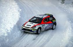 Colin McRae, Ford Focus WRC 2002, 6th place. Image by Ford. Click here for a larger image.
