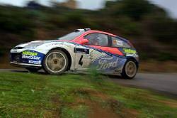 Carlos Sainz, Ford Focus WRC 2002, 6th place. Image by Ford. Click here for a larger image.