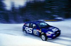 Francois Duval, Ford Focus WRC 2002, 10th place. Image by Ford. Click here for a larger image.