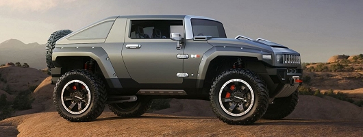 A look at the cool Hummer HX concept. Image by Hummer.