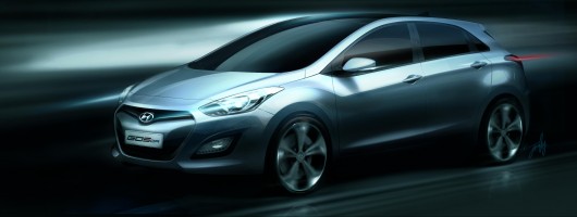 New Hyundai i30 teased. Image by Hyundai.