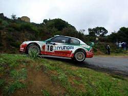 Freddy Loix, Hyundai Accent WRC 2002, 9th place. Image by Hyundai. Click here for a larger image.