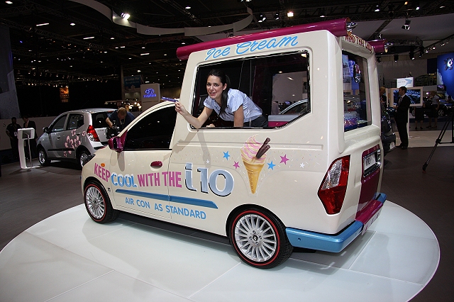 2008 Hyundai i10 ice-cream van. Image by Newspress.