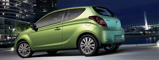 Hyundai reveals three-door i20. Image by Hyundai.