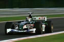 Eddie Irvine brought the Jaguar R3 home in 6th place. Image by Jaguar. Click here for a larger image.
