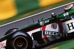 Eddie Irvine finished eighth behind his team-mate De La Rosa - not bad going. Image by Jaguar. Click here for a larger image.