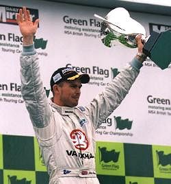Thompson on the podium. Image by Kelvin Fagan. Click here for a larger image.