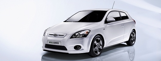 Kia eco-car set to take on best of frugal rivals. Image by Kia.