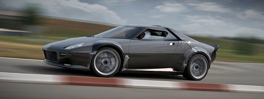 Lancia's iconic Stratos recreated by fan. Image by www.italiaspeed.com.