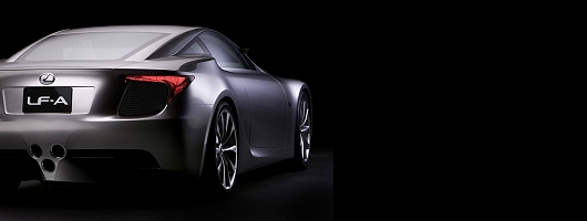 Lexus LF-A supercar in London. Image by Lexus.