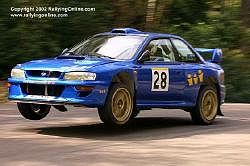 Paul Kirtley in his Subaru Impreza WRC - 3rd overall. Image by Mark Sims. Click here for a larger image.