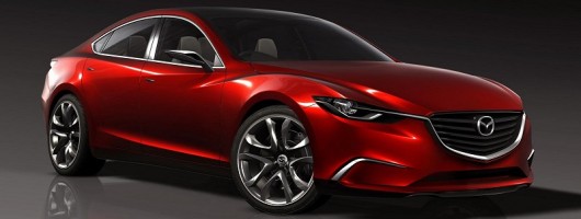 Mazda previews new saloon. Image by Mazda.