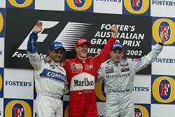 The podium in Australia - it could be very different in Malaysia on Sunday. Image by McLaren. Click here for a larger image.