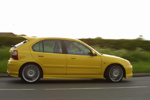 Mijn MG ZR160 kan natuurlijk niet tippen aan die wagen van Jacco 