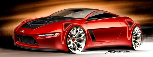 Mitsubishi concept coup&eacute; has diesel power. Image by Mitsubishi.