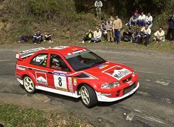 Freddy Loix came 4th in 2001. Image by Mitsubishi. Click here for a larger image.