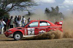 Tommi Makinen came 1st in 2001. Image by Mitsubishi. Click here for a larger image.