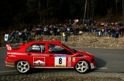Alister McRae, Mitsubishi Lancer WRC 2002, 12th place. Image by Mitsubishi. Click here for a larger image.