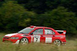 Francois Delecour, Mitsubishi Lancer WRC, 9th place. Image by Mitsubishi. Click here for a larger image.
