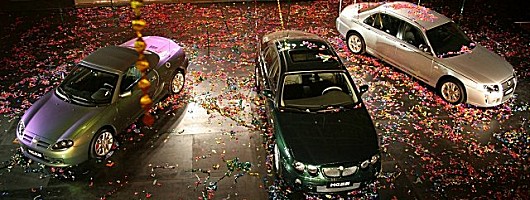 China relaunches MG. Image by NAC.