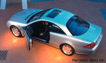 The Mercedes Benz CL coupe is huge!