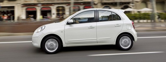 Nissan Micra in black and white. Image by Nissan.