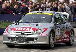 Gilles Panizzi came 2nd in 2001. Image by Peugeot. Click here for a larger image.
