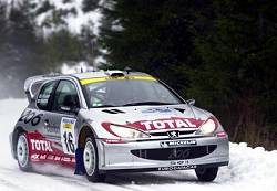 Harri Rovanpera won in 2001. Image by Peugeot. Click here for a larger image.