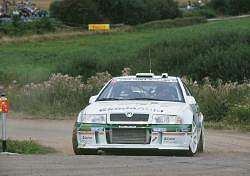 Kenneth Eriksson, Skoda Octavia WRC, 10th place. Image by Skoda. Click here for a larger image.