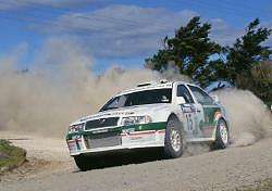 Toni Gardemeister, Skoda Octavia WRC, 8th place. Image by Skoda. Click here for a larger image.