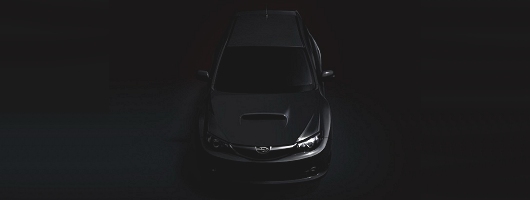 New Impreza STI breaks cover...almost. Image by Subaru.