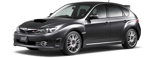 Impreza WRX STI breaks full cover. Image by Subaru.