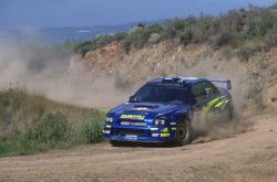 Petter Solberg, Subaru Impreza WRC, 5th place. Image by Subaru. Click here for a larger image.
