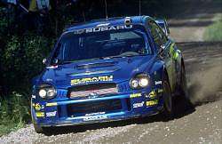 Petter Solberg, Subaru Impreza WRC, 3rd place. Image by Subaru. Click here for a larger image.