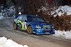 Tommi Makinen, Subaru Impreza WRC, 2003 World Rally Championship, Round 1 - Rallye Automobile Monte Carlo. Photograph by Subaru. Click here for a larger image.