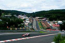 Mika Salo was 7th - this is a shot of the infamous Eau Rouge corner. Image by Toyota. Click here for a larger image.