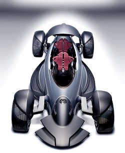 2004 Toyota Motor Triathlon Race Car concept. Image by Toyota. Click here for a larger image. 2004 Toyota Motor Triathlon Race Car concept. Image by Toyota.