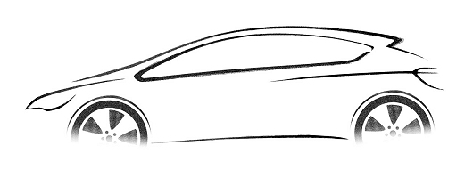 Vauxhall previews all-new Astra hatch. Image by Vauxhall.