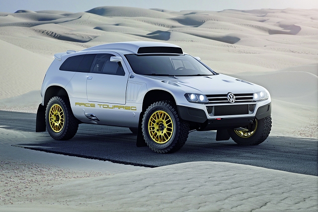 VW reveals road-going Touareg racer. Image by VW.