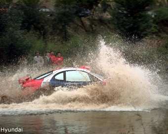The Hyundai Coupe in action in China