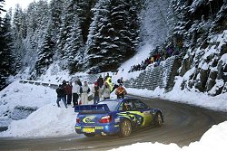 2004 Monte Carlo Rally. Image by Subaru.