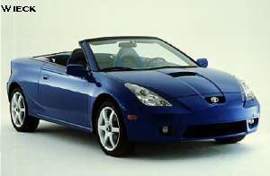 The Toyota Celica convertible concept. Photograph by Wieck.